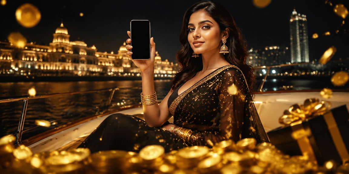 Young Indian woman registering on mobile device