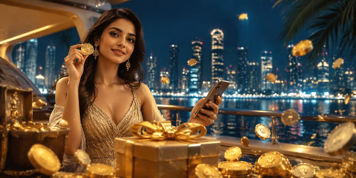 Mobile casino experience in India with blue gold theme